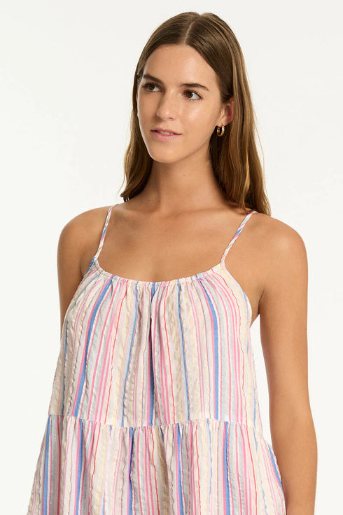 Sea Level Boho Stripe Short Dress